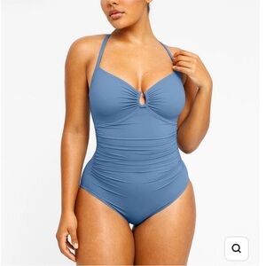 ShapeLLX Smart Sculpt U-Ring Cut Out Swimsuit-Size XL